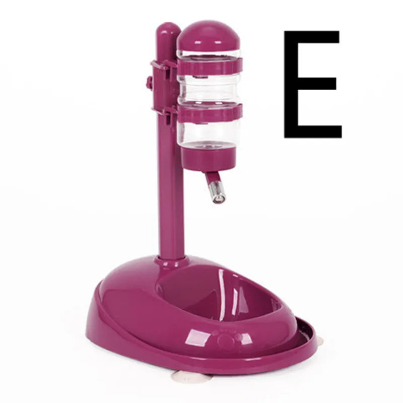 Side view of modern automatic pet feeder and water dispenser, a convenient feeding solution for pets