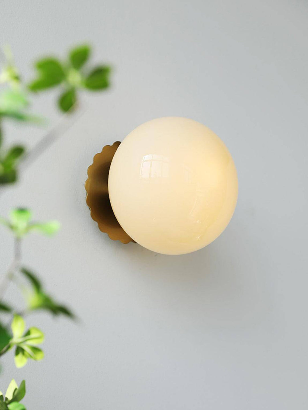 Moderne Rosa Glas Wandleuchte