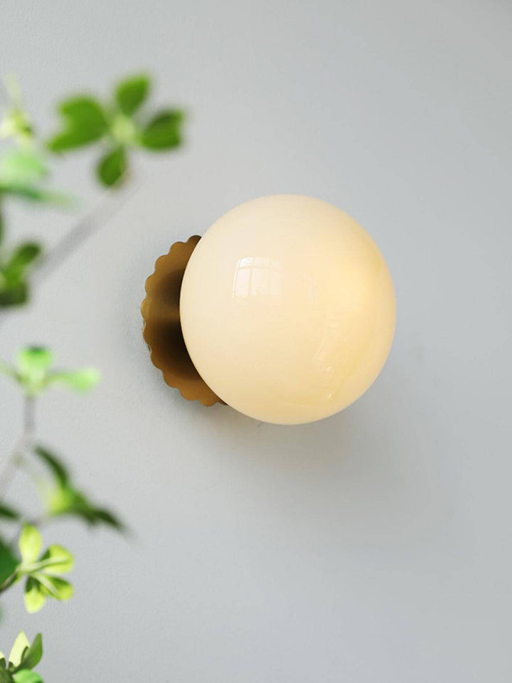 Moderne Rosa Glas Wandleuchte