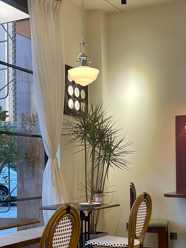 Elegante Hängeleuchte Glas & Metall