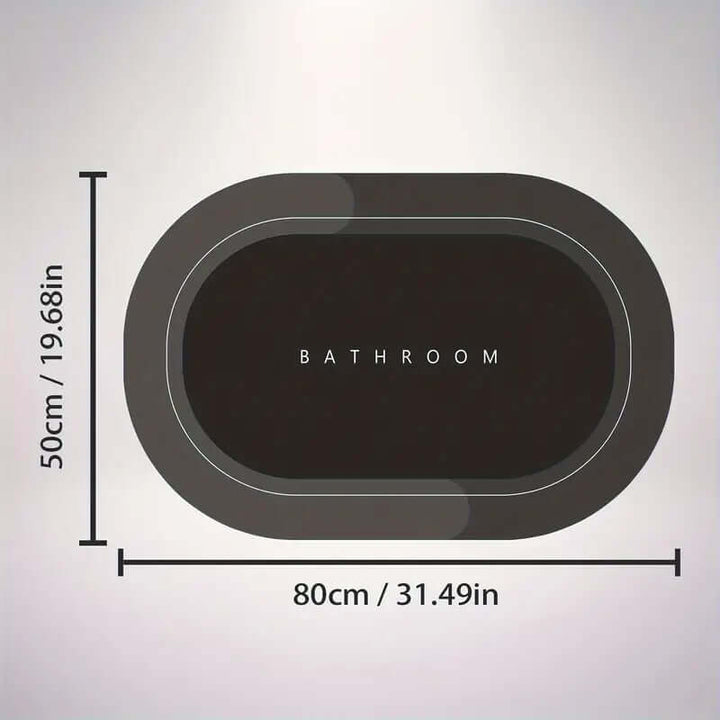Schnelltrocknende Badmatte - Rutschfest & Hygienisch