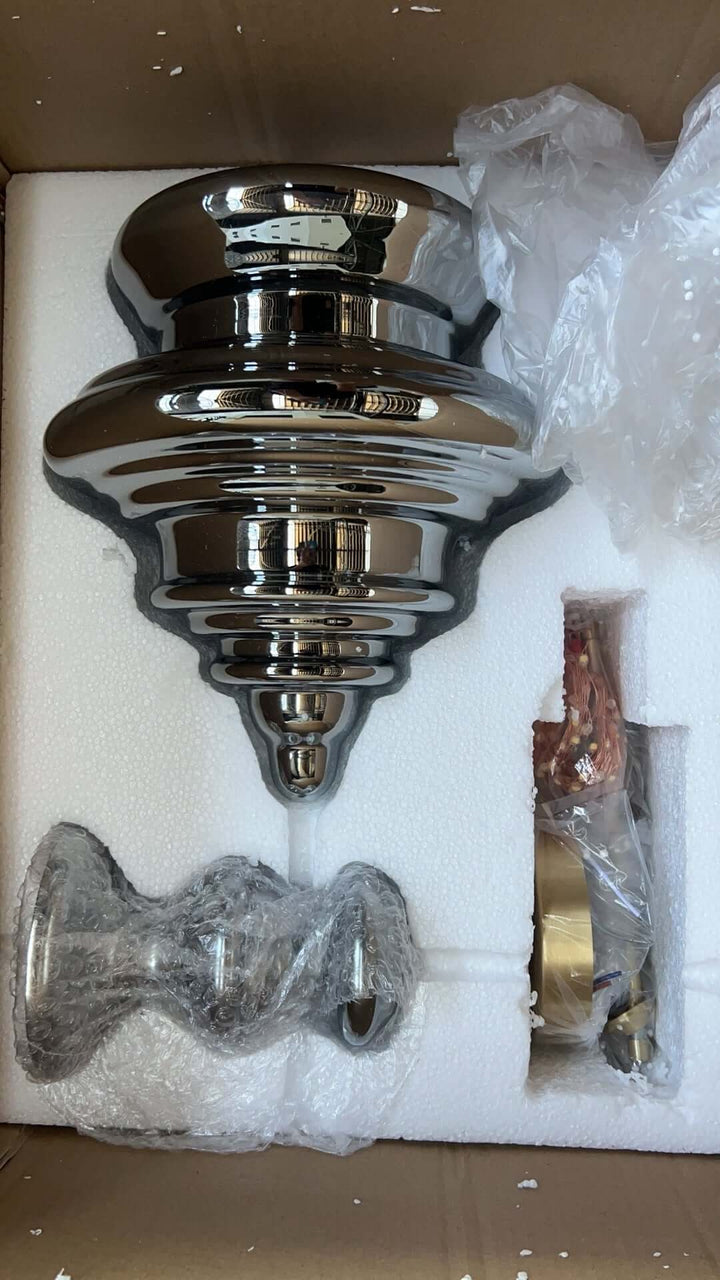 Moderne Glas-Pendelleuchte Sternenhimmel Grau