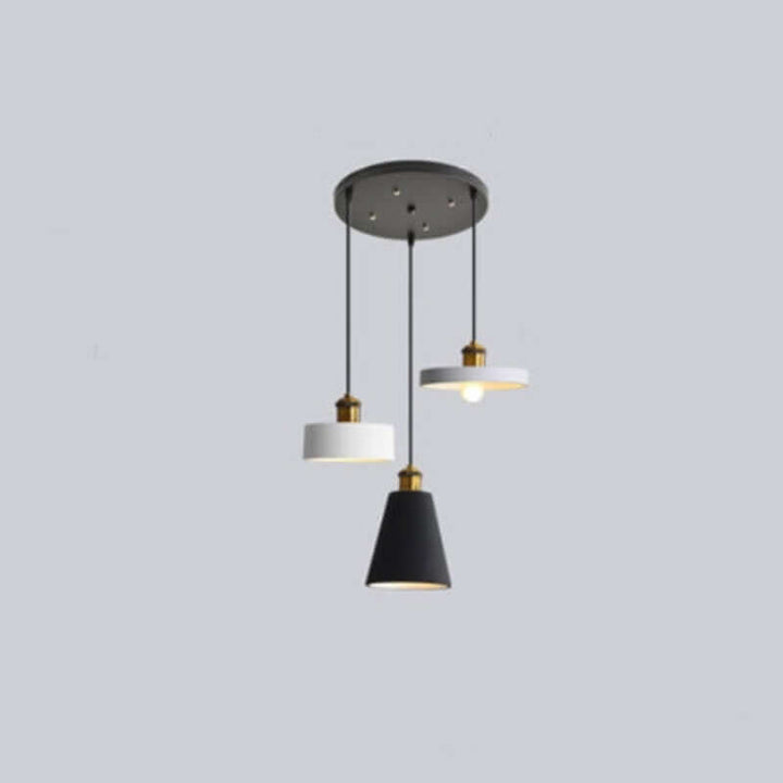 Moderne LED Pendelleuchte im Morandi-Stil