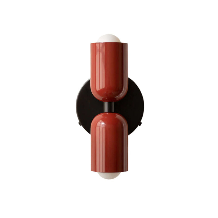 Doppelkopf Wandleuchte Vintage Metall Design