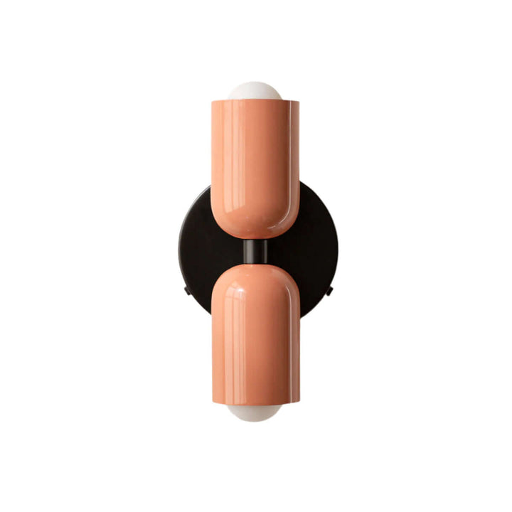 Doppelkopf Wandleuchte Vintage Metall Design