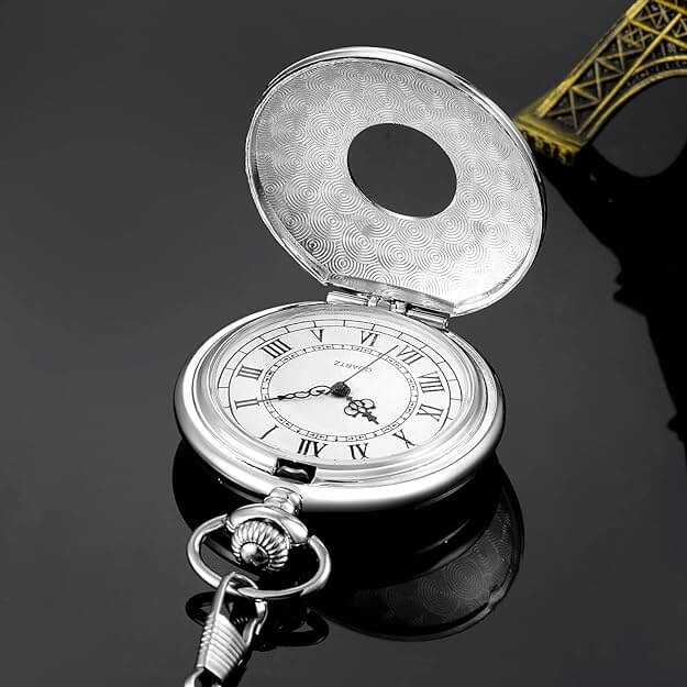 Elegante Vintage Taschenuhr mit Kette