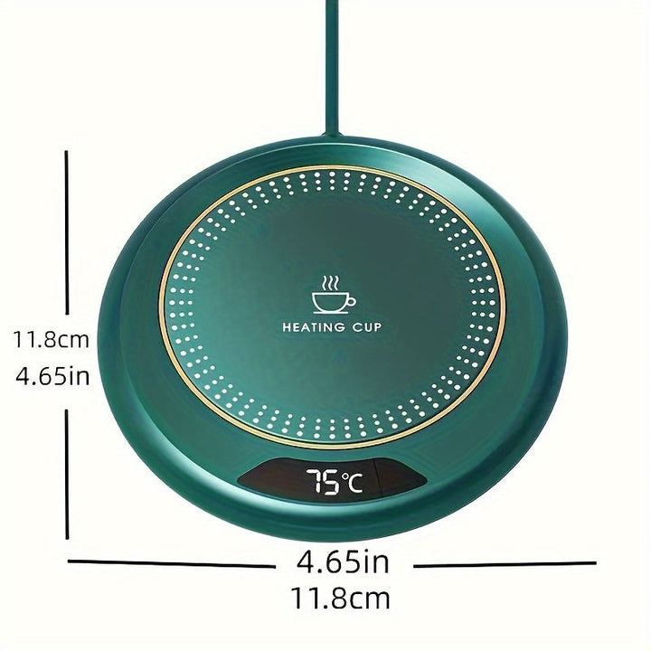Easy-to-use mug warmer for coffee and tea, ensuring your hot drink stays warm with temperature control.