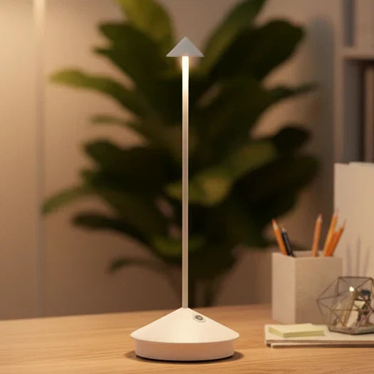 Waterproof dimmable wireless LED spotlight for versatile indoor & outdoor lighting. Rechargeable & portable.