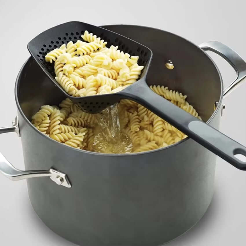 Großer Küchenlöffel Abgießlöffel - Servierlöffel