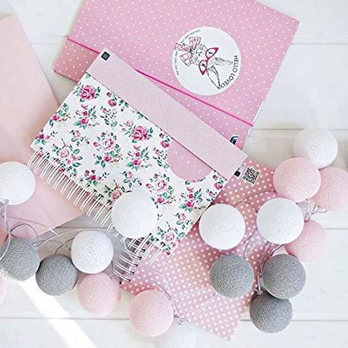 Baumwoll-Lichterkette 1,5m 10 LEDs - Warmweiß