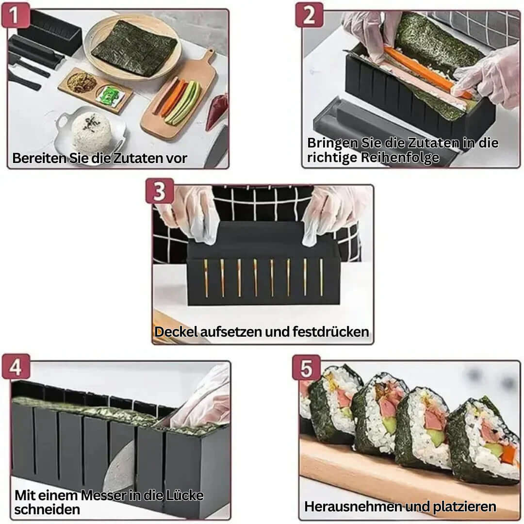 Sushi Set - Rollen & Schneiden, inkl. Schablonen