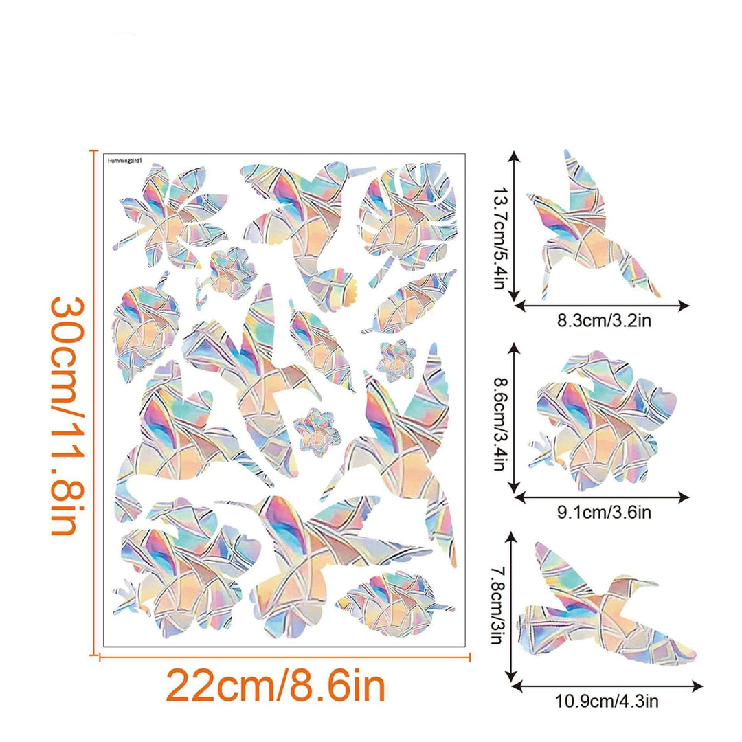 Regenbogen-Fensterdeko - Selbstklebend, Bunt, Dekorativ