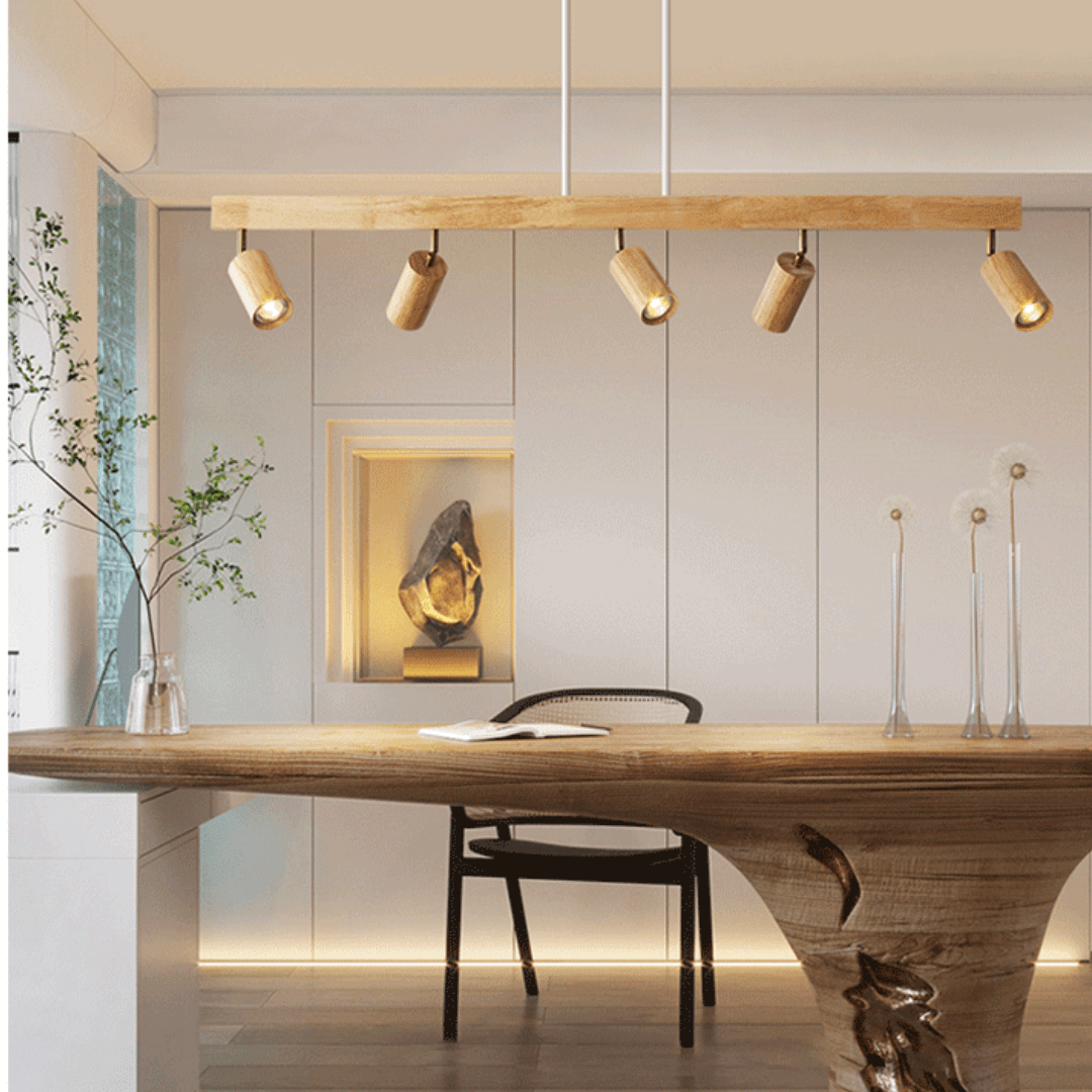 Verstellbarer Deckenstrahler Holz EcoLux