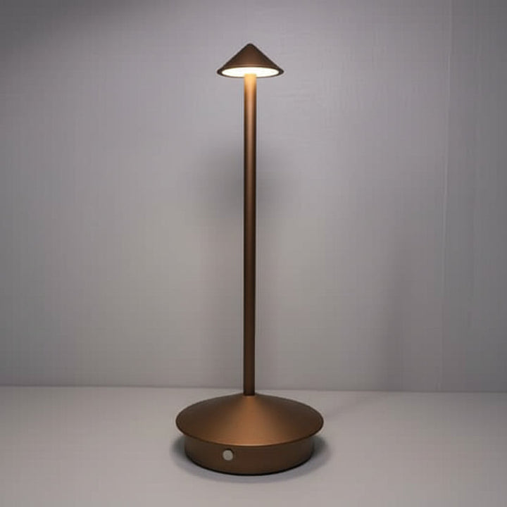 Versatile waterproof wireless LED spotlight with dimmable light, ideal for indoor & outdoor use.