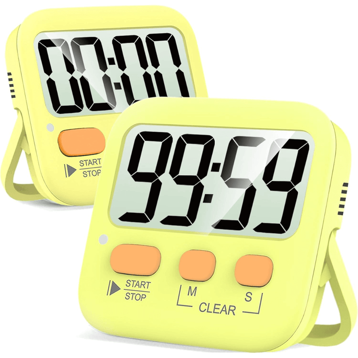 2er-Pack Digitale Küchen-Timer mit Magnet