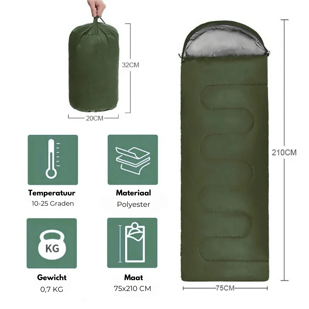 Leichter Sommerschlafsack Outdoor Camping 10-25°C