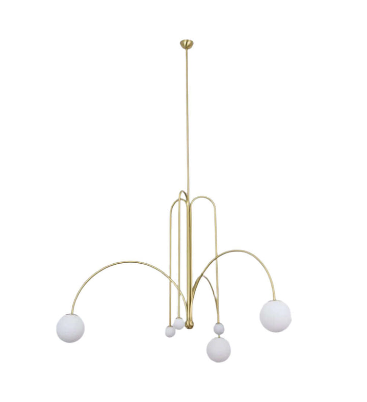 Elegante Pendelleuchte Glas & Metall