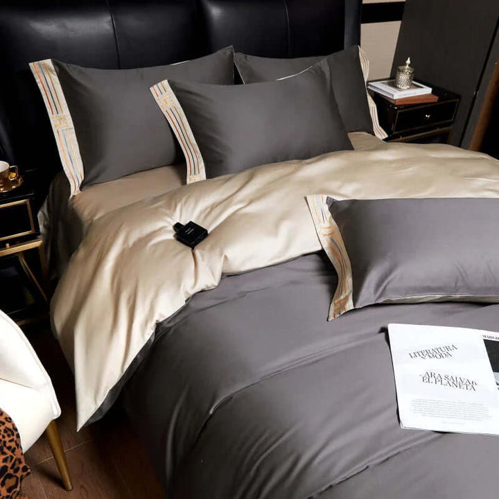 Satin Bettwäsche 4-tlg. - Luxuriös & Weich