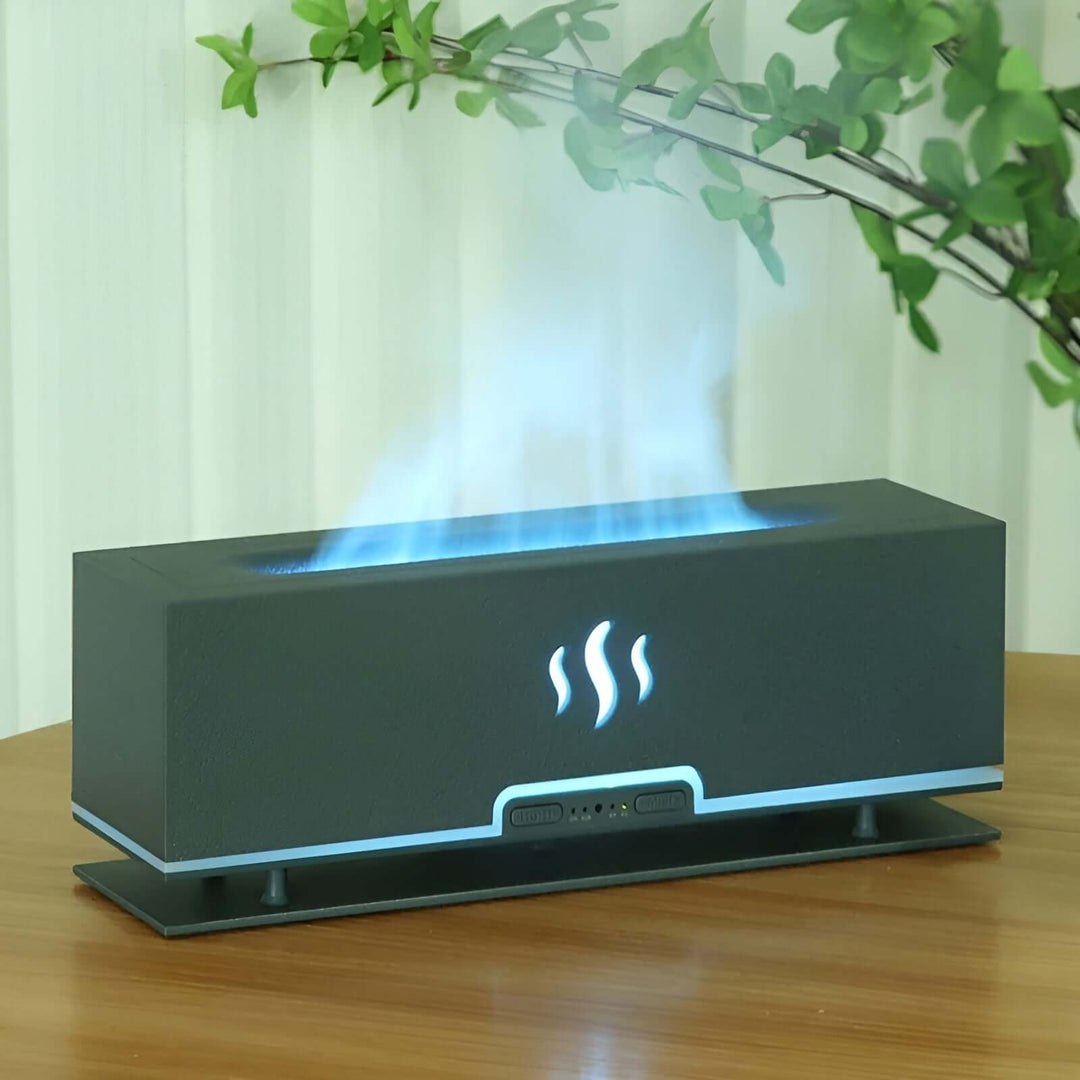 3-in-1 Aroma Diffuser Luftbefeuchter mit Flammenlicht