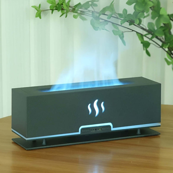 3-in-1 Aroma Diffuser Luftbefeuchter mit Flammenlicht