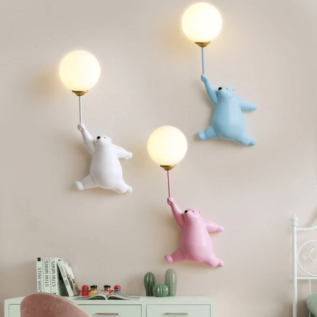LED-Wandleuchte Bär Design Kinderzimmer