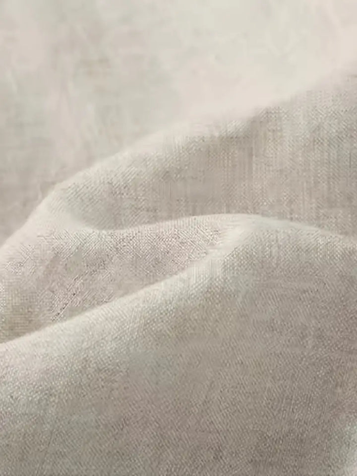 Baggy Leinenhose Herren, lässiger Schnitt, atmungsaktives Material, trendiger Look, beige Farbton, vielseitig kombinierbar.