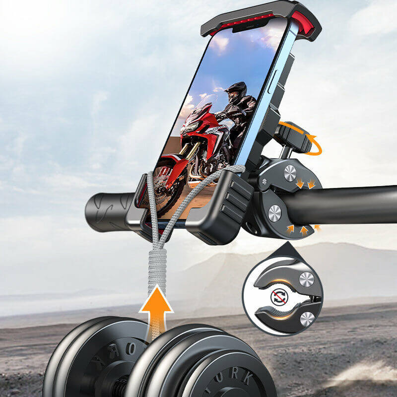 Robuster Fahrrad Smartphone Halter mit 360° Drehung