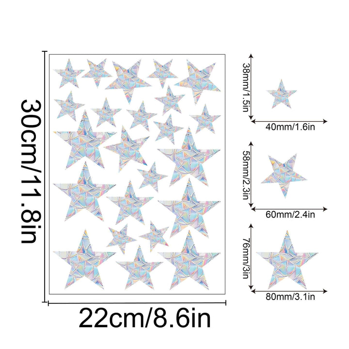 Regenbogen-Fensterdeko - Selbstklebend, Bunt, Dekorativ