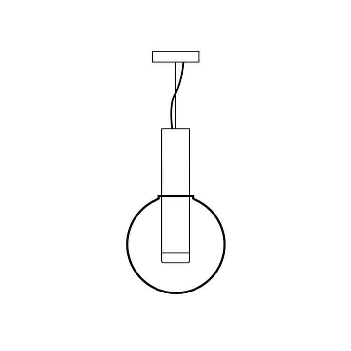 Elegante Pendelleuchte Glas & Metall