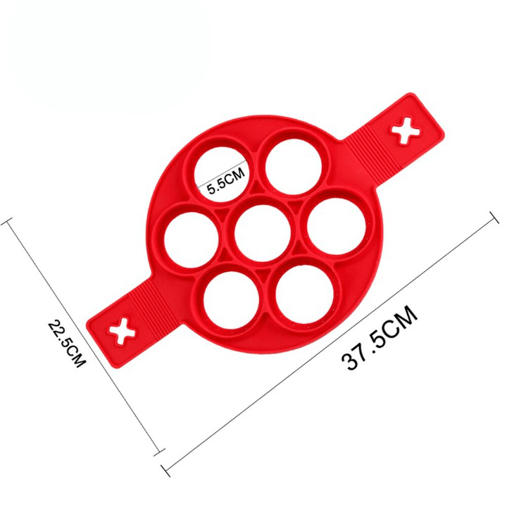 7er Antihaft Pfannkuchenpfanne Silikon