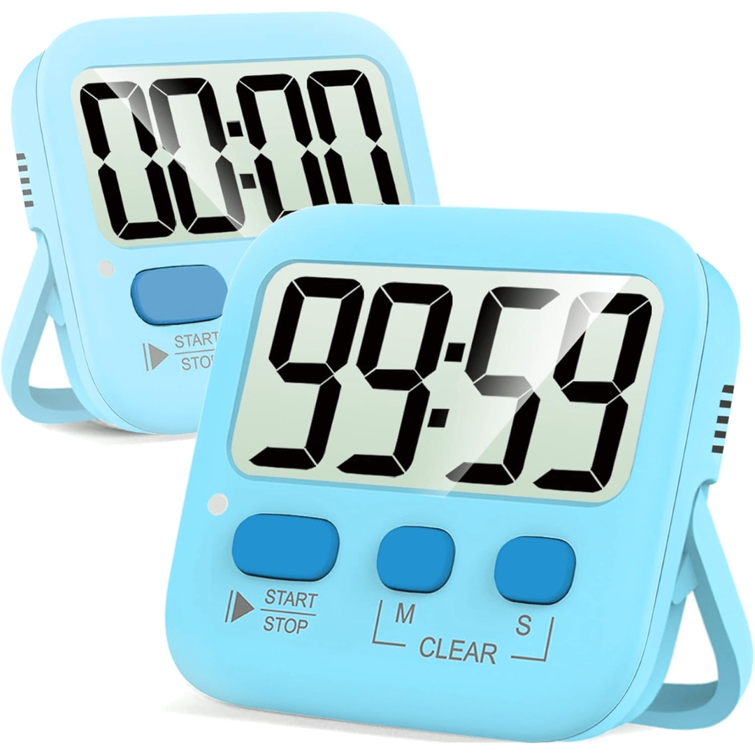 2er-Pack Digitale Küchen-Timer mit Magnet