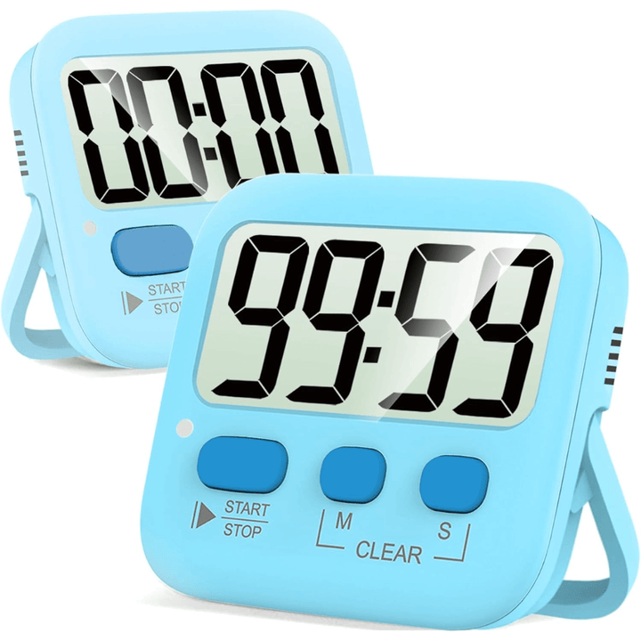 2er-Pack Digitale Küchen-Timer mit Magnet
