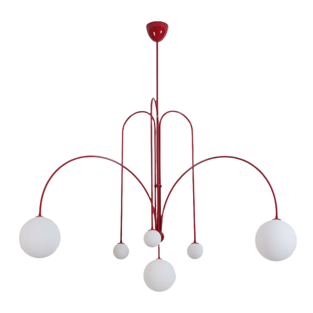 Elegante Pendelleuchte Glas & Metall