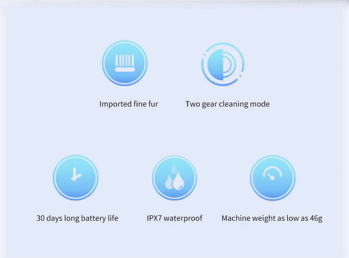 Elektrische Schallzahnbürste - USB-Ladung & Wasserdicht