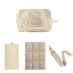 Beige Mat Cushion Bag and Belt