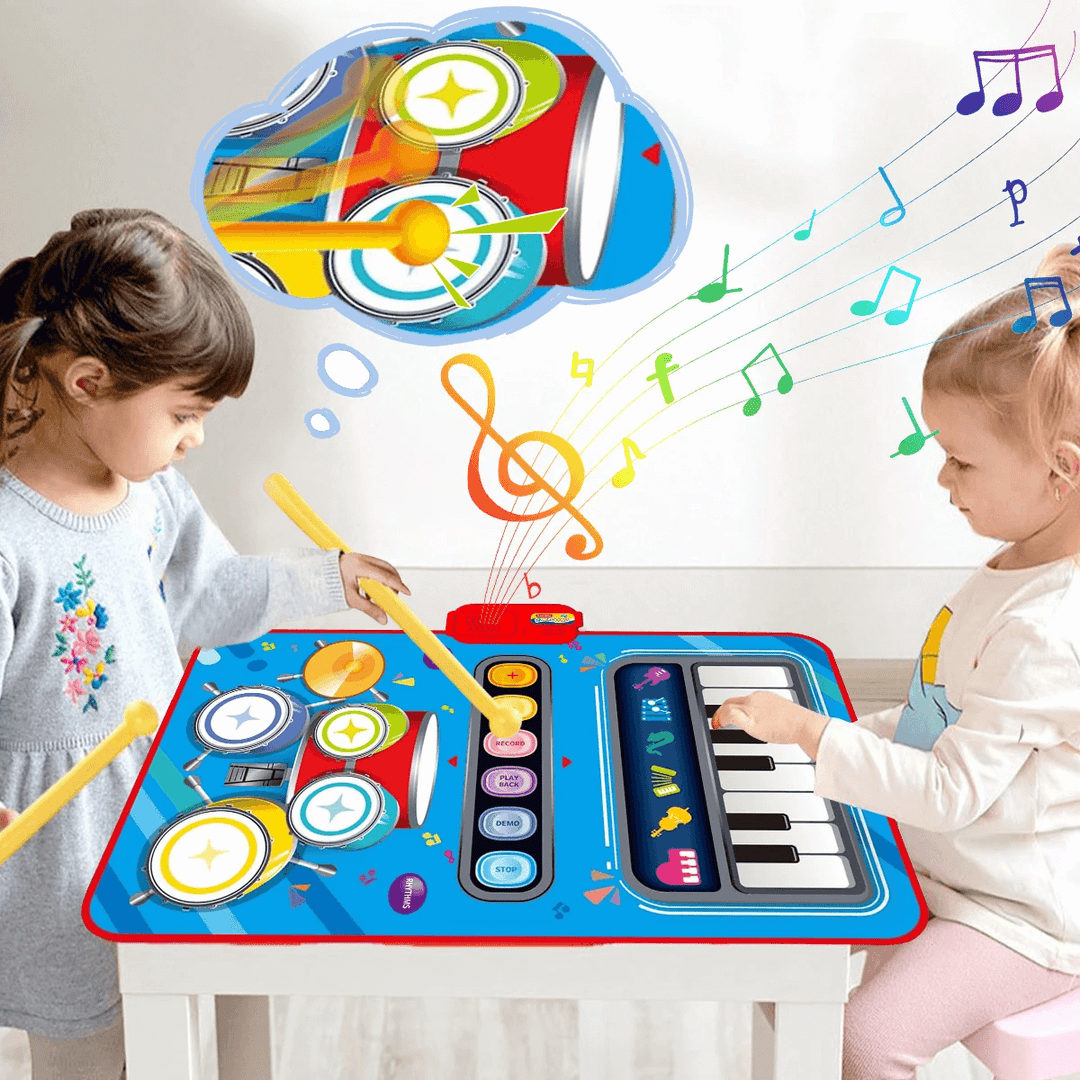 Kinder-Spielmatte mit Musik & Instrumenten
