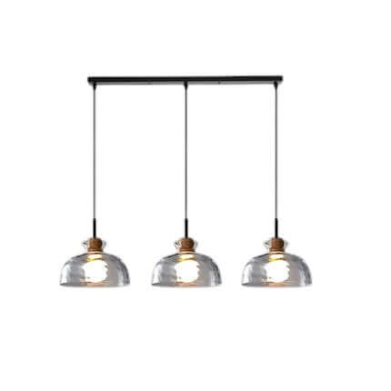 Moderner Glas-Kronleuchter, 1/3 Köpfe