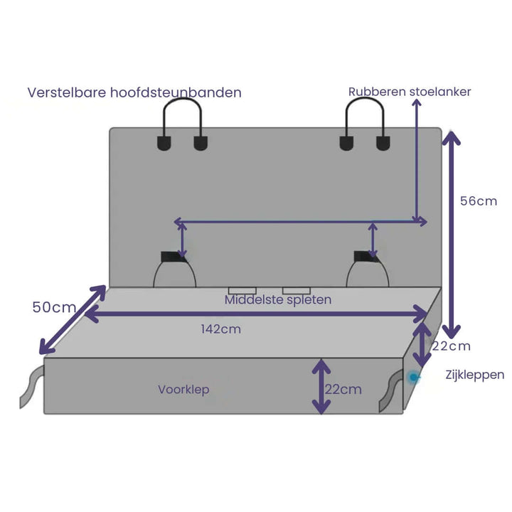 Wasserdichte Autoschondecke für Hunde