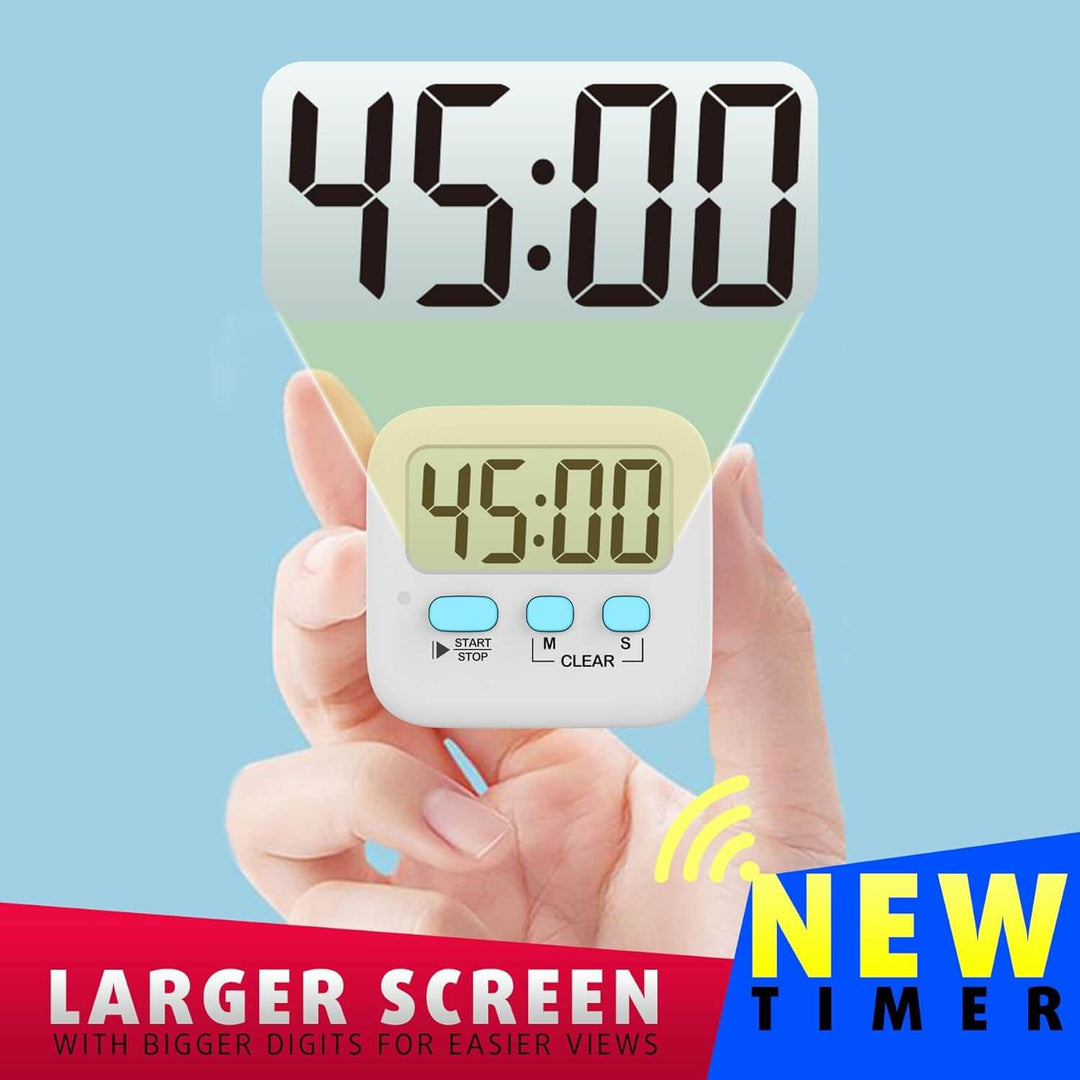 2er-Pack Digitale Küchen-Timer mit Magnet