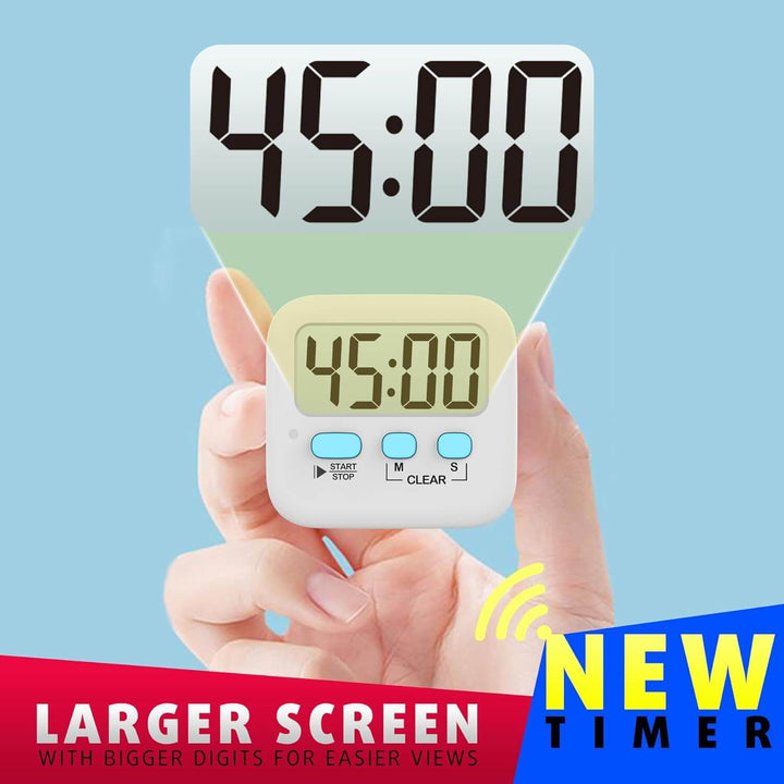 2er-Pack Digitale Küchen-Timer mit Magnet