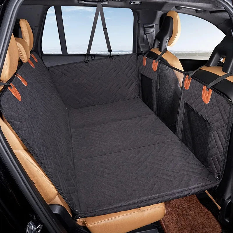 Dog back seat cover, versatile and heavy-duty, perfect pet supplies for safe and clean dog travel.