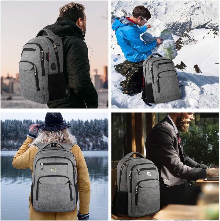 Slim unisex anti-theft backpack, a smart choice for tech and secure travel.