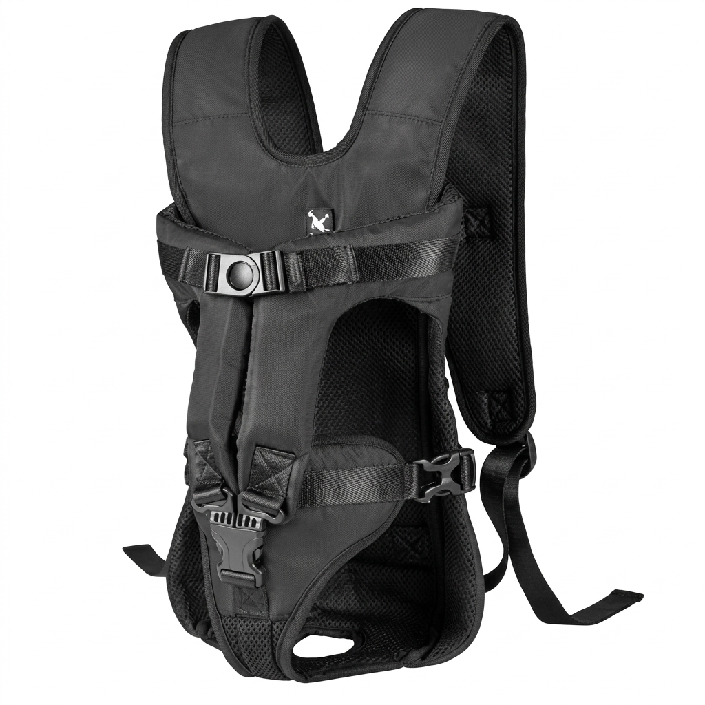 Secure pet dog carrier backpack. Breathable for small & medium dogs during travel, hiking, & daily adventures.