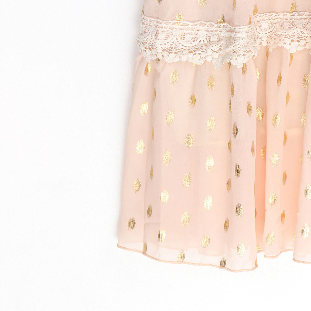 Boho-Sommerkleid Damen in Blau, locker geschnitten mit fein gearbeiteten Details, ideal für stilvolle Sommer-Tage.