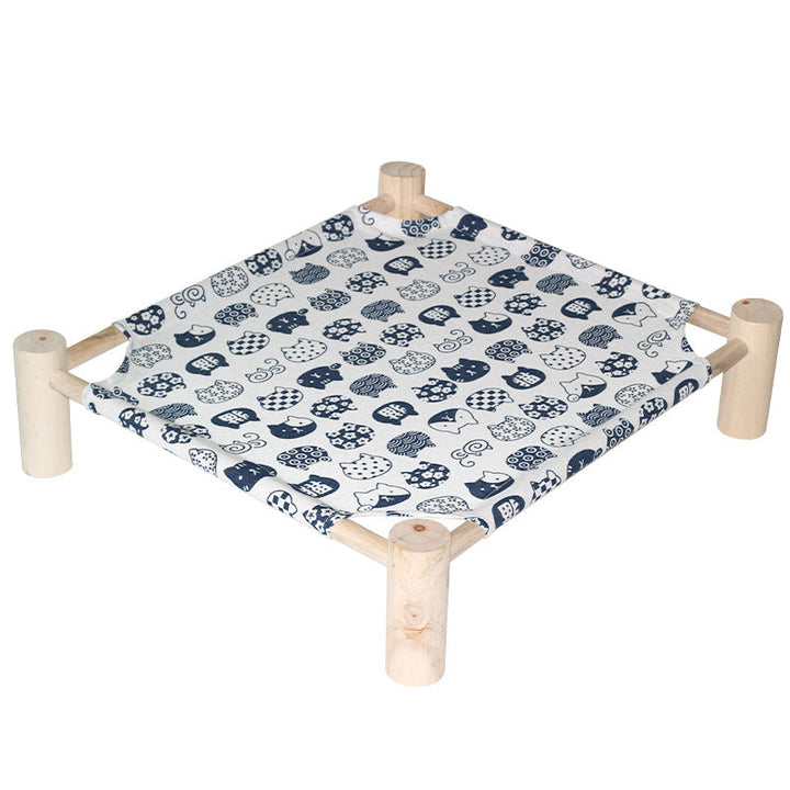 Modern cat hammock stand with a cooling mesh bed, a stylish piece of cat furniture