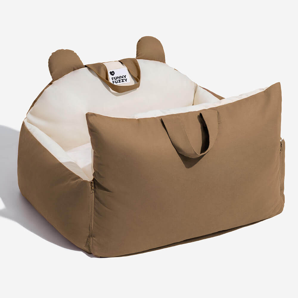 Sicheres Hunde Autobett mit Schutzkissen