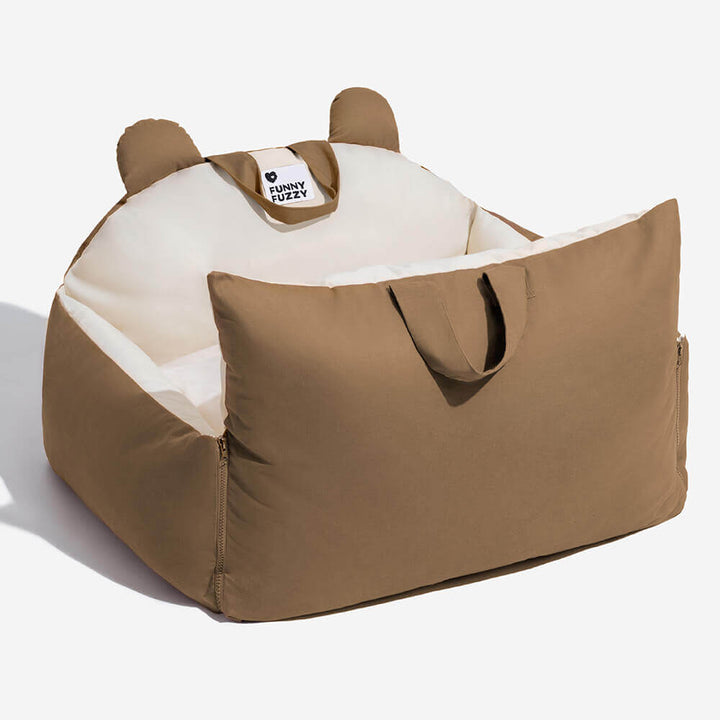 Sicheres Hunde Autobett mit Schutzkissen