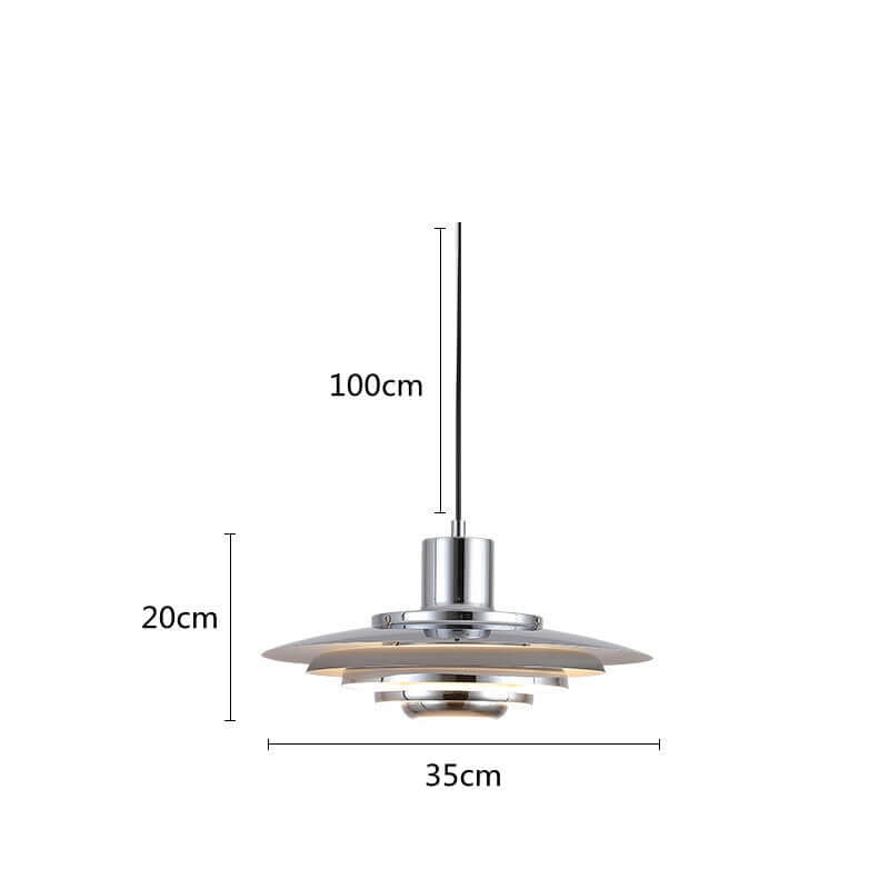 Moderne LED-Pendelleuchte Aluminium