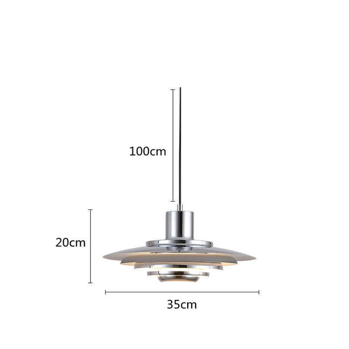 Moderne LED-Pendelleuchte Aluminium