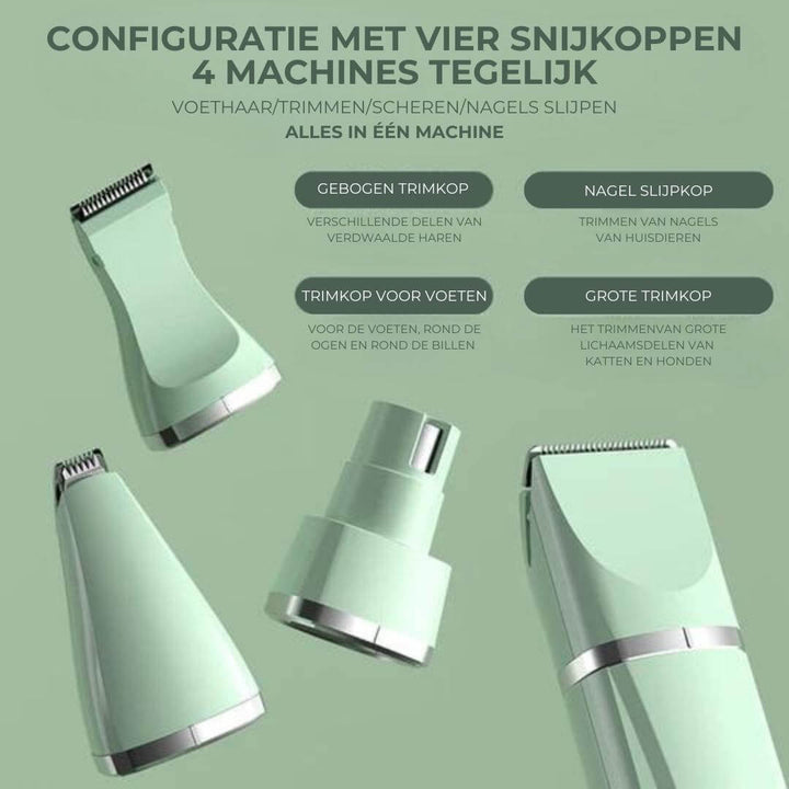 4-in-1 Haustier-Trimmer für Hunde & Katzen